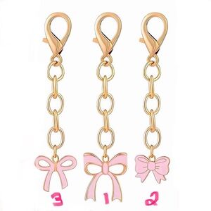 Pink Bow Key/Bag charm (Price is for 1)